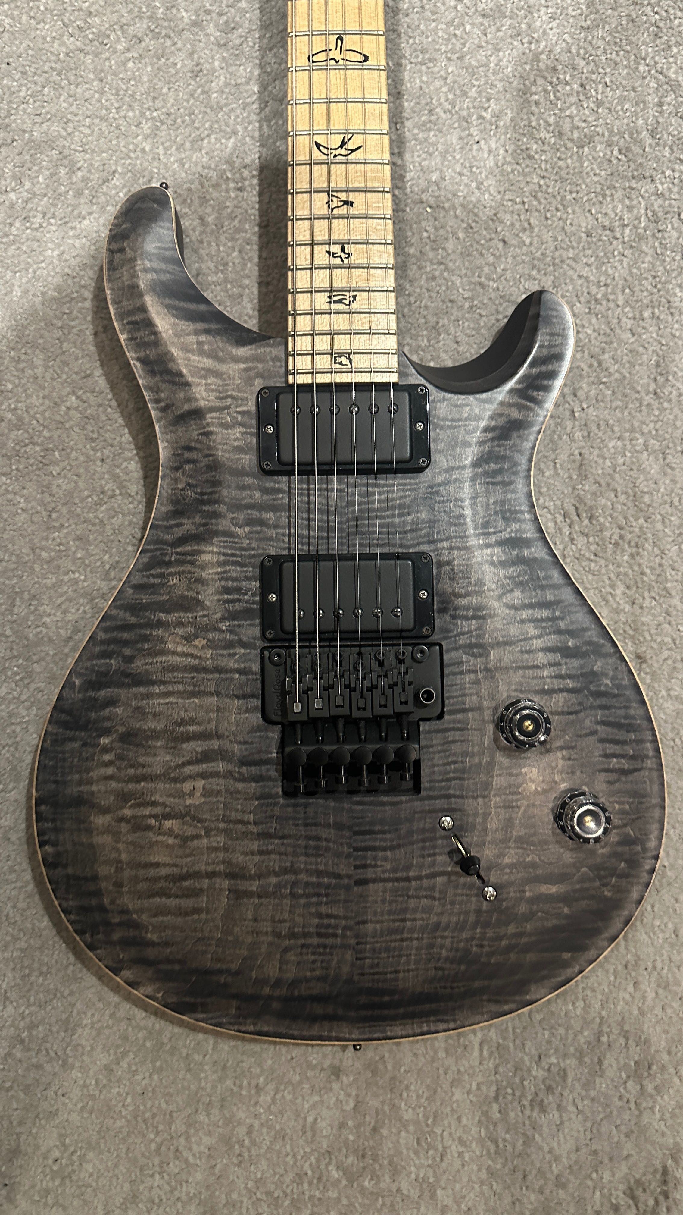 PRS Dustie Waring CE24 Floyd Gray Black Satin