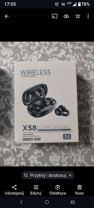 Bezprzewodowe słuchawki douszne z redukcją szumów