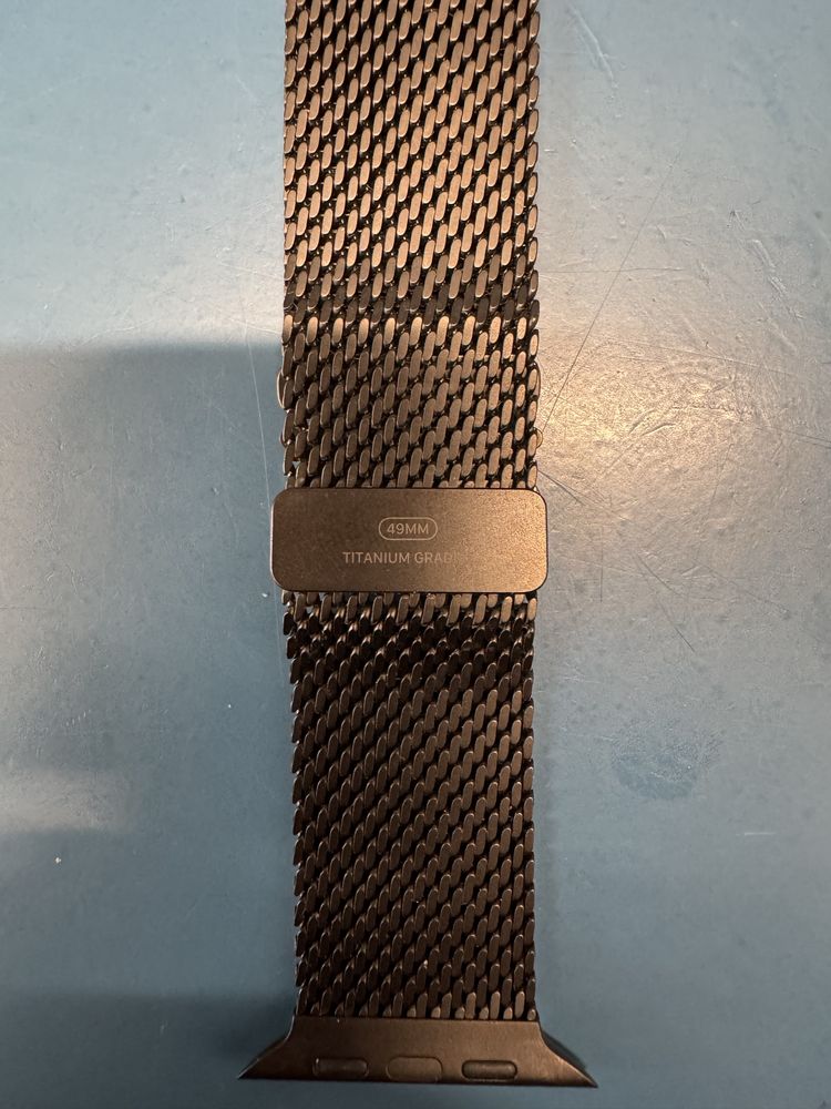 Apple 49mm Black Titanium Milanese Loop - Medium