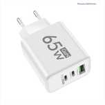 Szybka ładowarka sieciowa GaN 65W USB-A Typ-C PD-33W telefon tablet