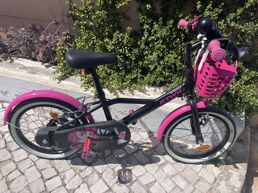 Bicicleta de menina 4-6 anos 500 spy hero 16 polegadas