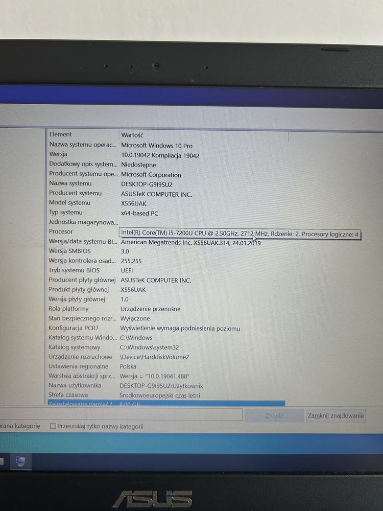 Laptop Asus R558U