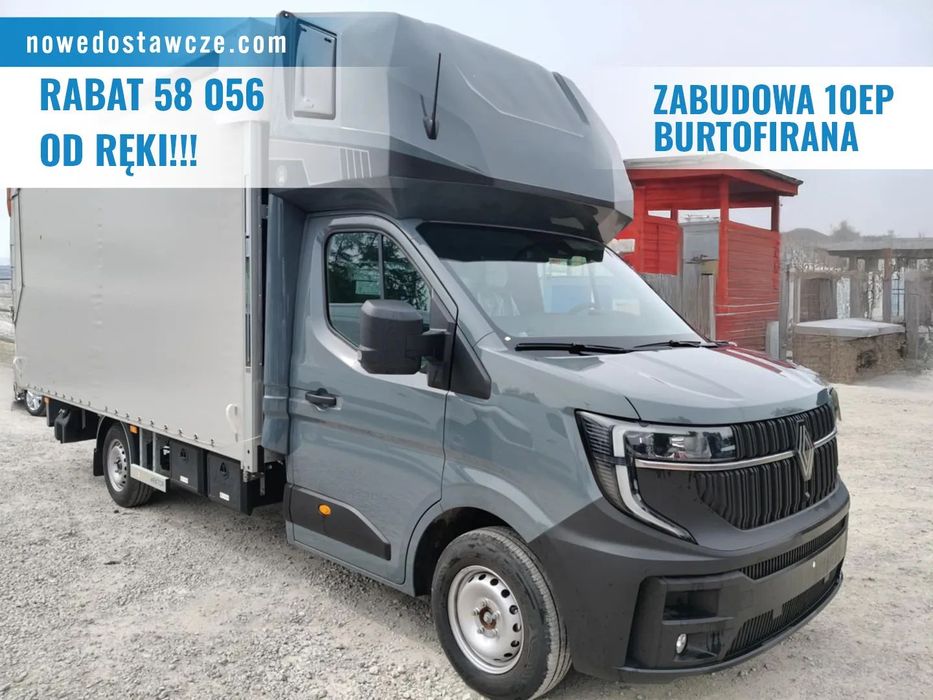 Renault Master Zabudowa Międzynarodowa 2.0 170KM 10EP  Plandeka 10EP | Zabudowa międzynarodowa | Kurnik | Górne spanie |