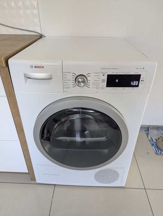 JAK NOWA Energooszczędna Suszarka Bosch Serie 8 POMPA CIEPŁA Gwarancja