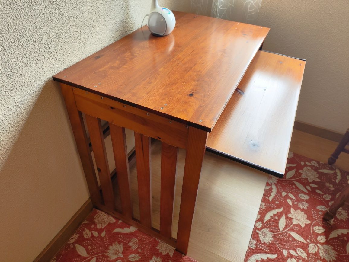 Secretaria madeira (85x52x73) (Bom estado)