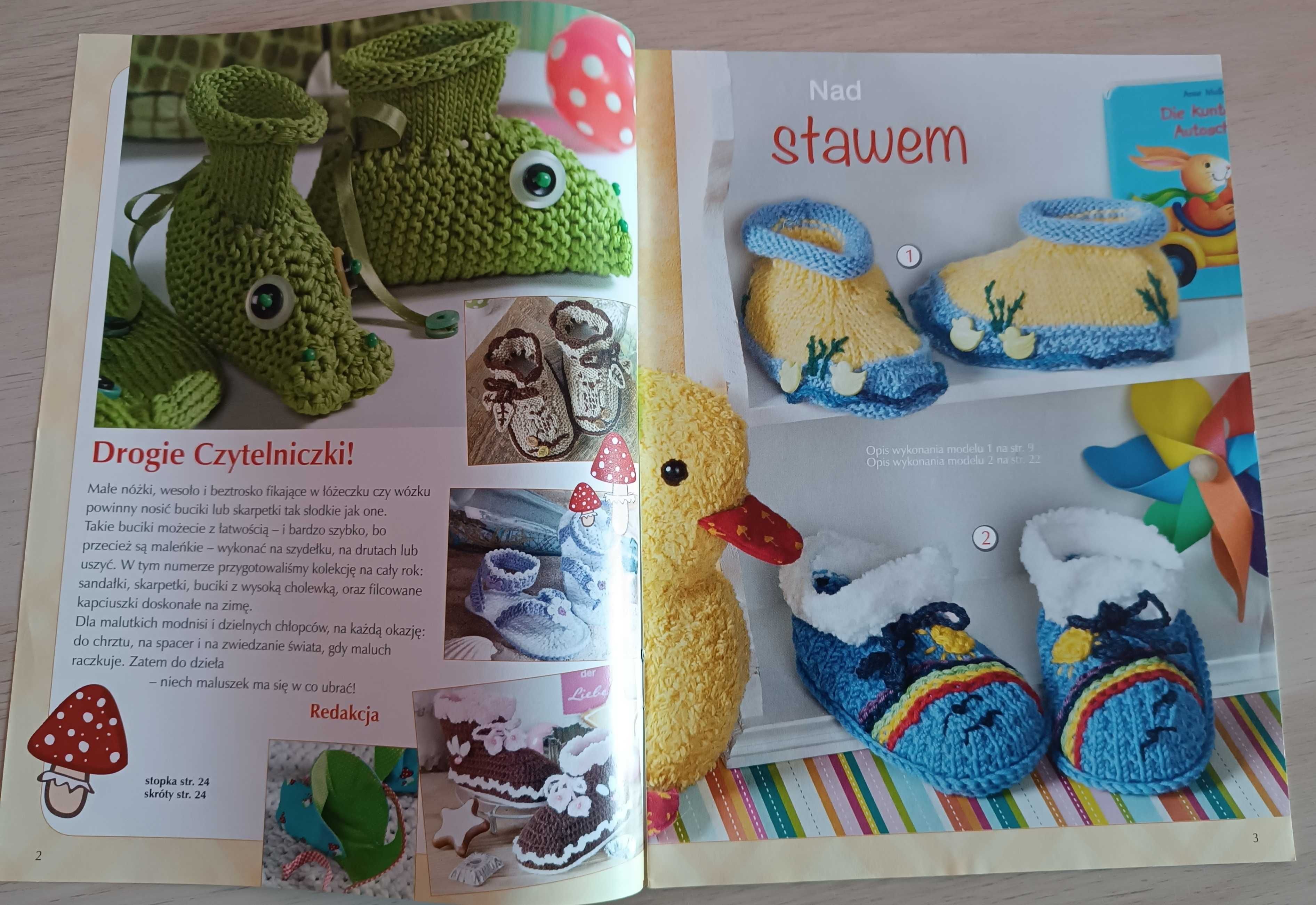 Skarpetki i buciki dla bobasa Diana robótki extra nr 4/2017