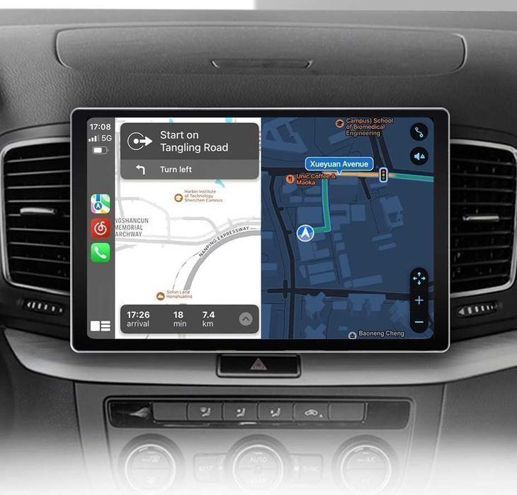 Radio nawigacja Volkswagen VW Sharan CarPlay Android DSP