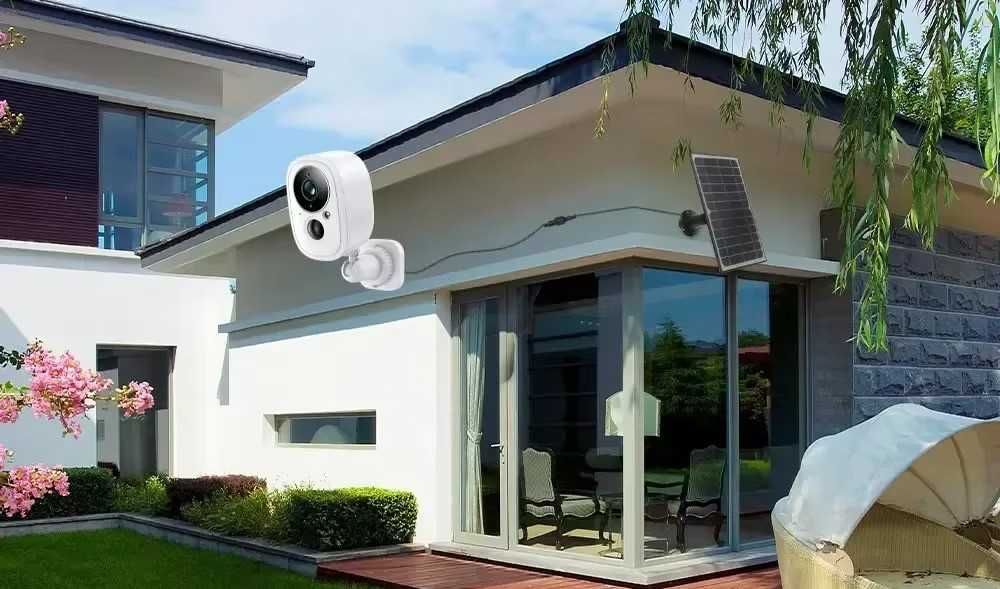 Kamera zewnętrzna Wi-Fi 5MP z zasilaniem solarnym i aplikacją