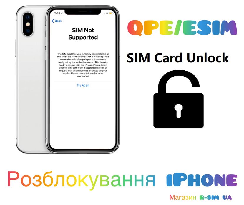 Новинка 2024/Новий Метод QPE/Чіпи для Apple iPhone/R-SIM 3/Всі МОДЕЛІ/