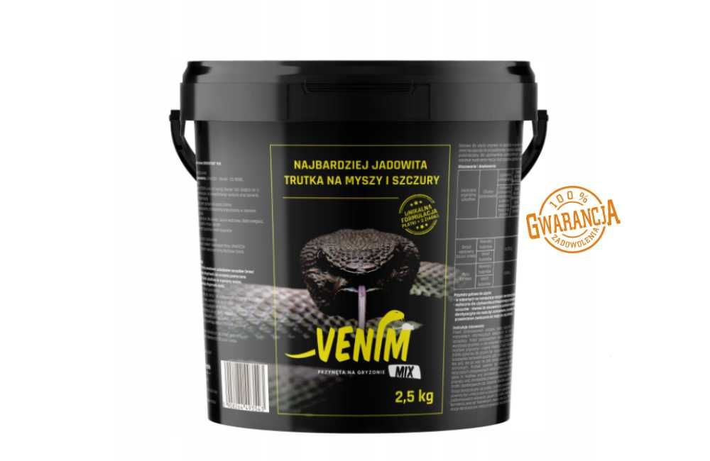 MEGA VENIM MIX Trutka na szczury myszy gryzonie - zatrute ziarno 2,5kg