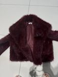 Futerko burgungowe bordo sztucxne m/l