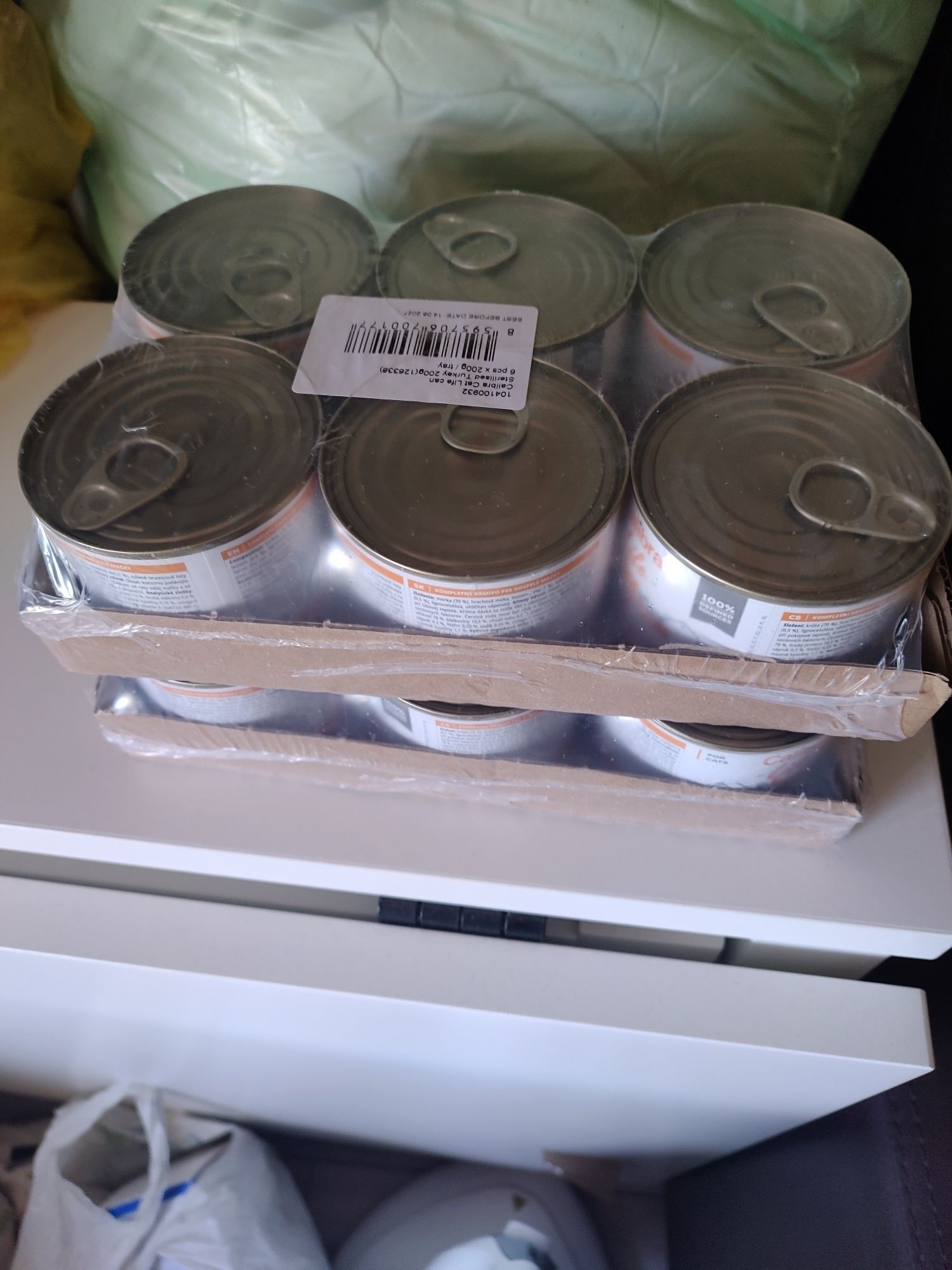 Sprzedam 12 puszek dla kota Calibra Life sterylizowane indyk 200 gr