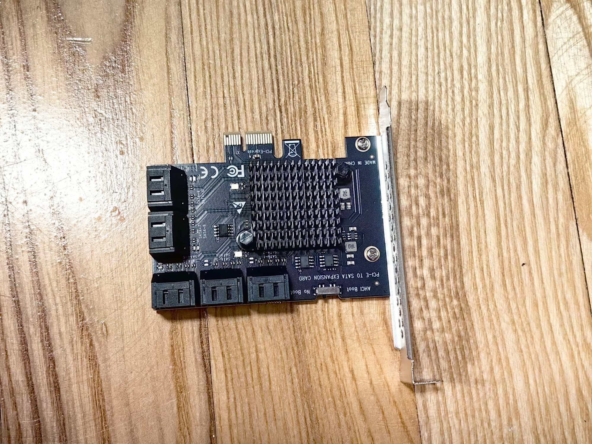 PCI express 10 portów kontroler SATA 3  6Gbs do karty PCIeAdapter PCIe