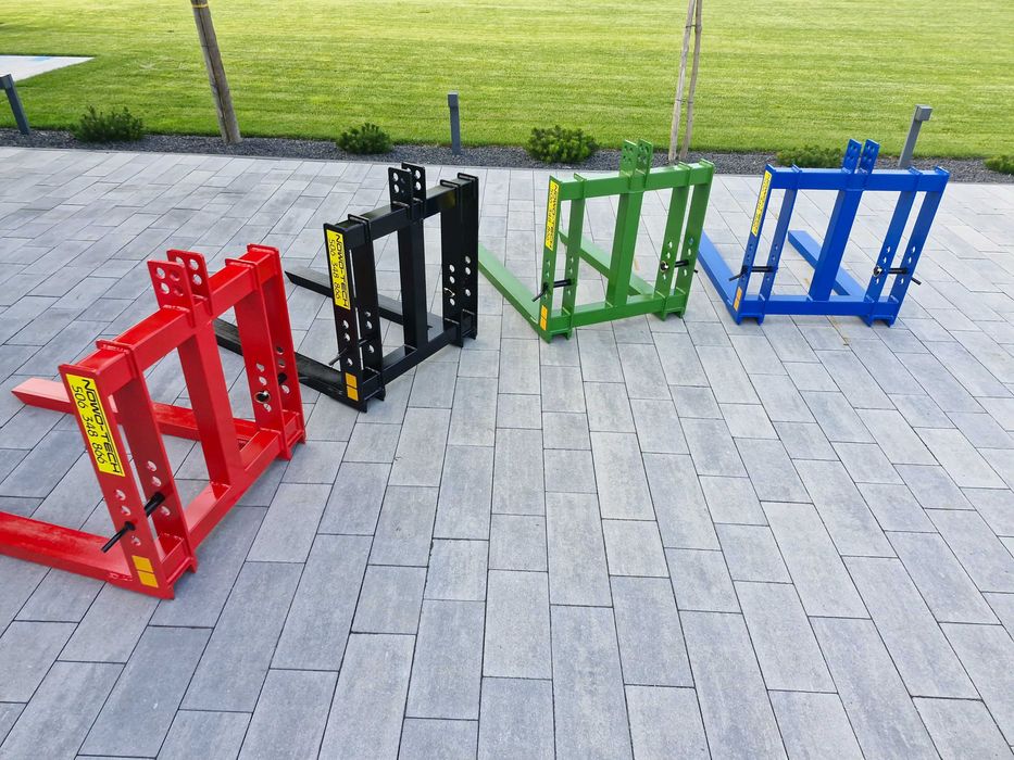 paleciak na tył ciągnika, widły do palet, 4 uchwyty mocujące, nowość