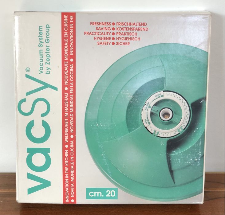NOWA pokrywka do pojemnika próżniowego system VacSy Zepter 20 cm Italy