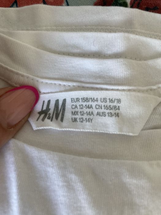 Zestaw 2 bluzeczek koszulek, Mickey i Tweety, H&M 158 164