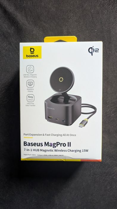 Бездротова зарядка Baseus MagPro ІІ HUB  7-в-1