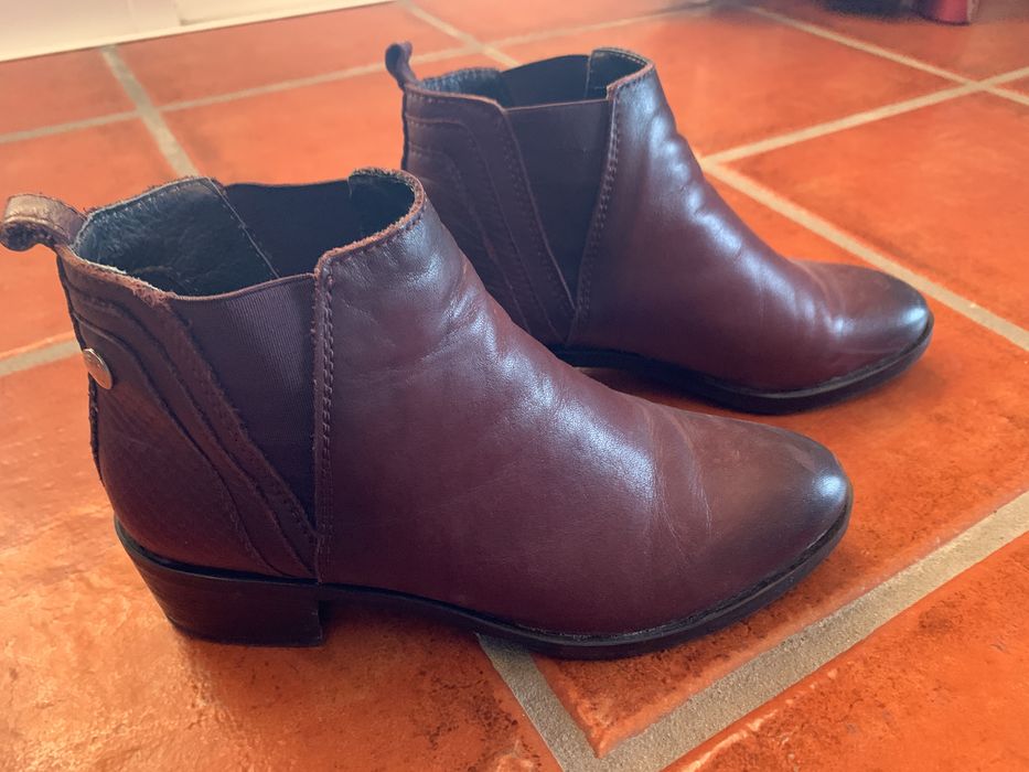 Botas bordô como novas tamanho 37