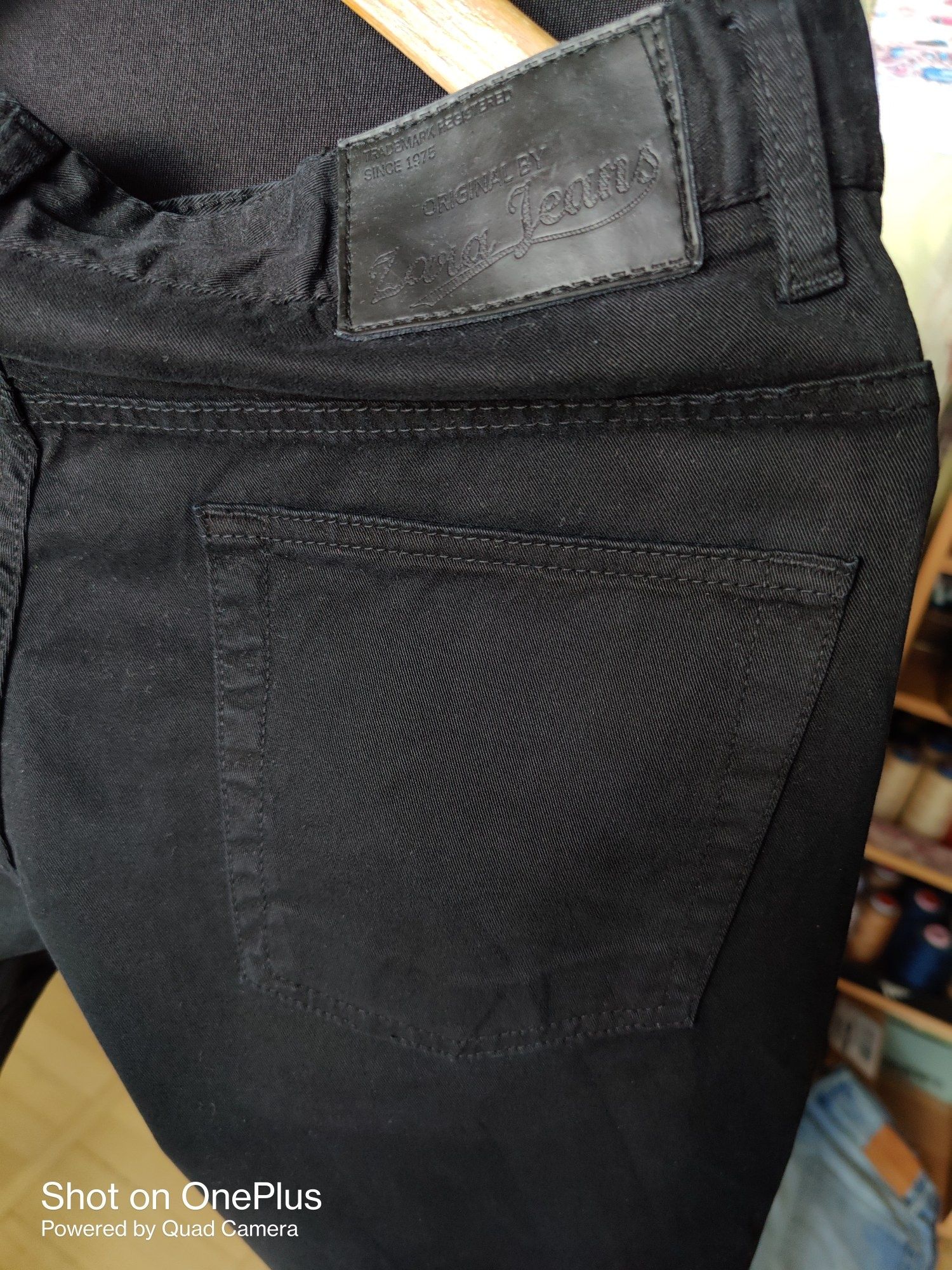 Джинсы Zara jeans USA w31 stretch black.