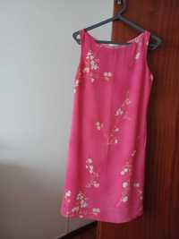 Vestido  rosa estampado