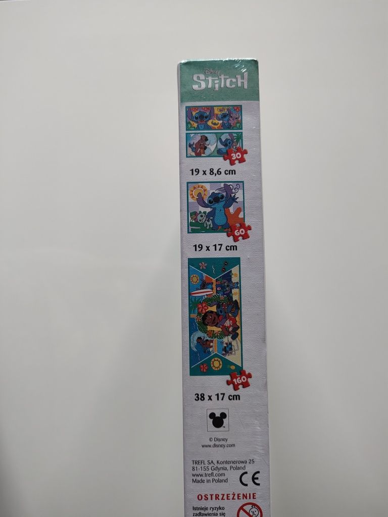 NOWE puzzle Stitch Lilo 30, 60, 160 4w1