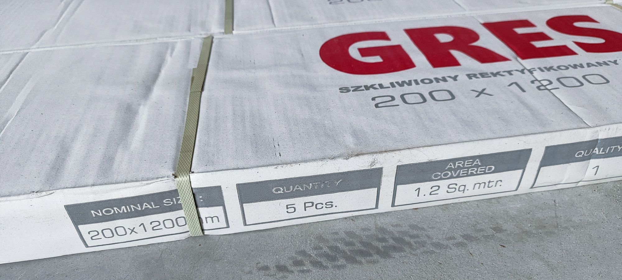 Gres 7,2m2, płytki drewnopodobne
