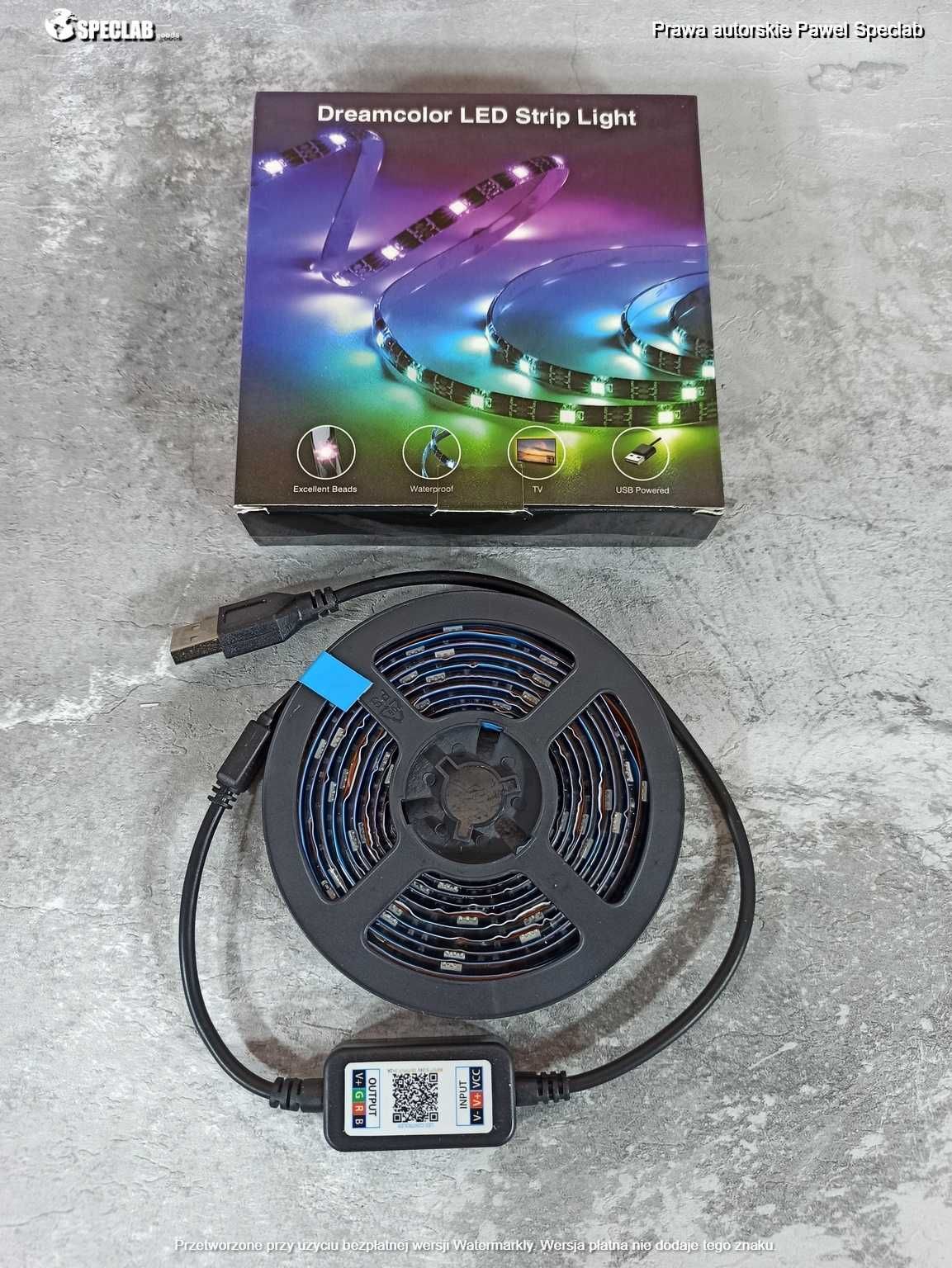 TAŚMA LED RGB 5050 2m TV bluetooth Aplikacja USB