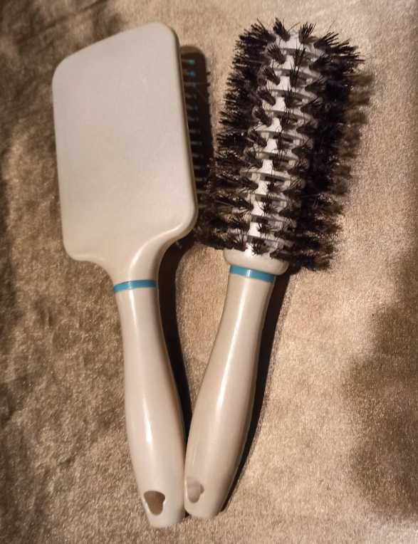 Набор NEO Широкая массажная расческа для волос + брашинг  продувная