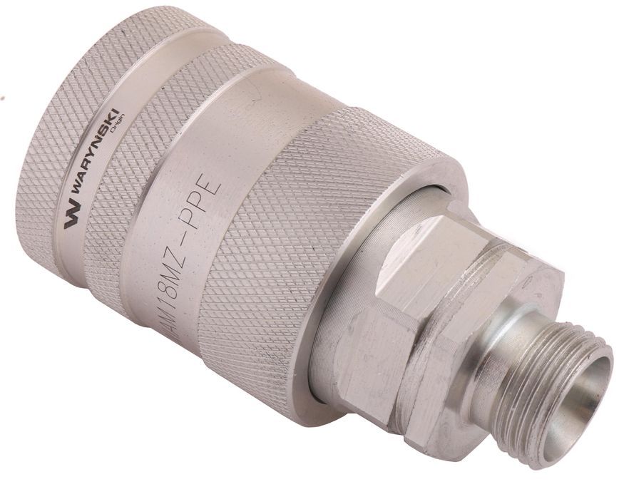 Szybkozłącze hydrauliczne gniazdo z eliminatorem ciśnienia M18x1.5