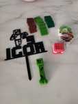 Figurki na tort Minecraft