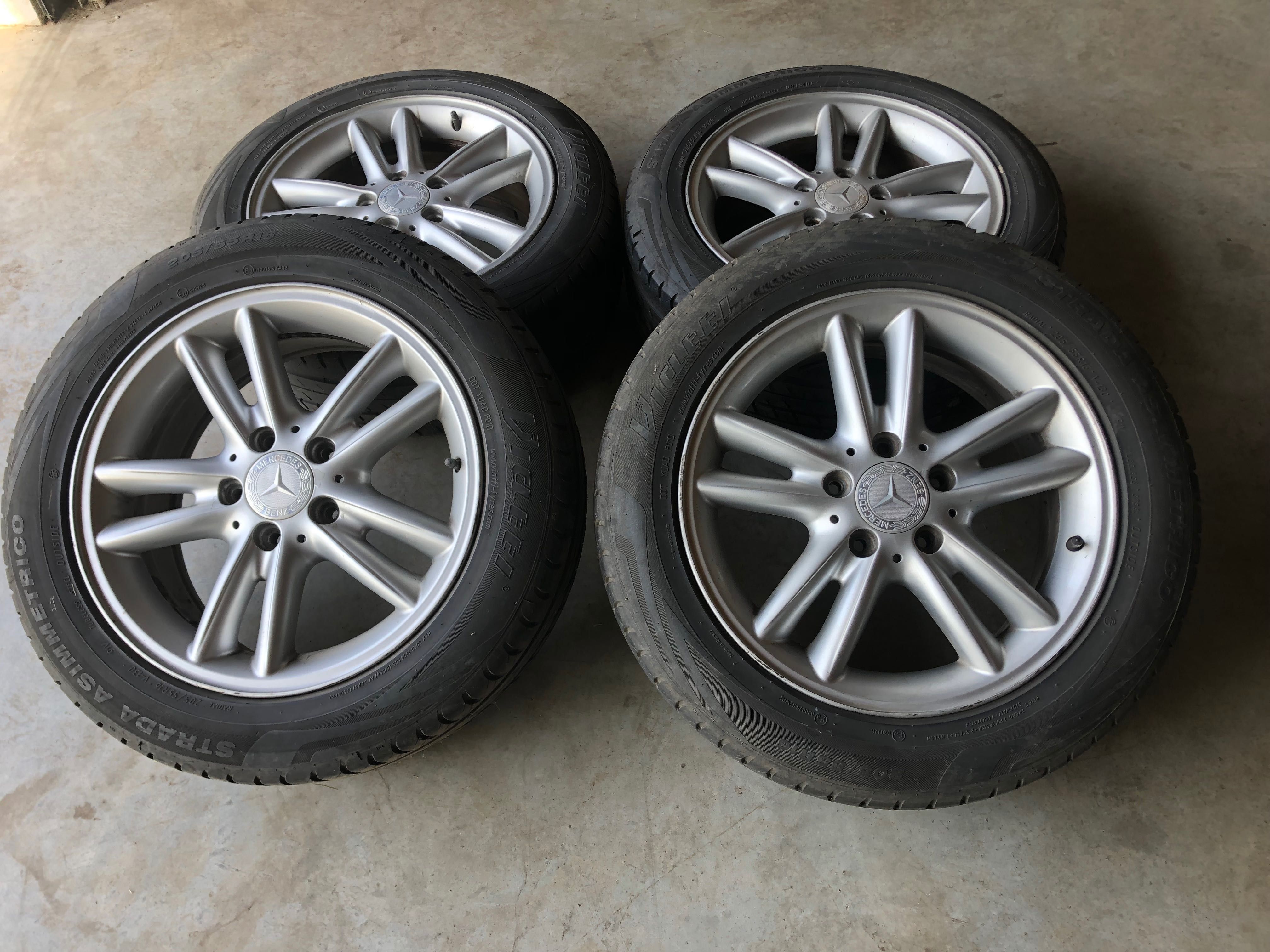 Felgi aluminiowe z oponami mercedes 16’’