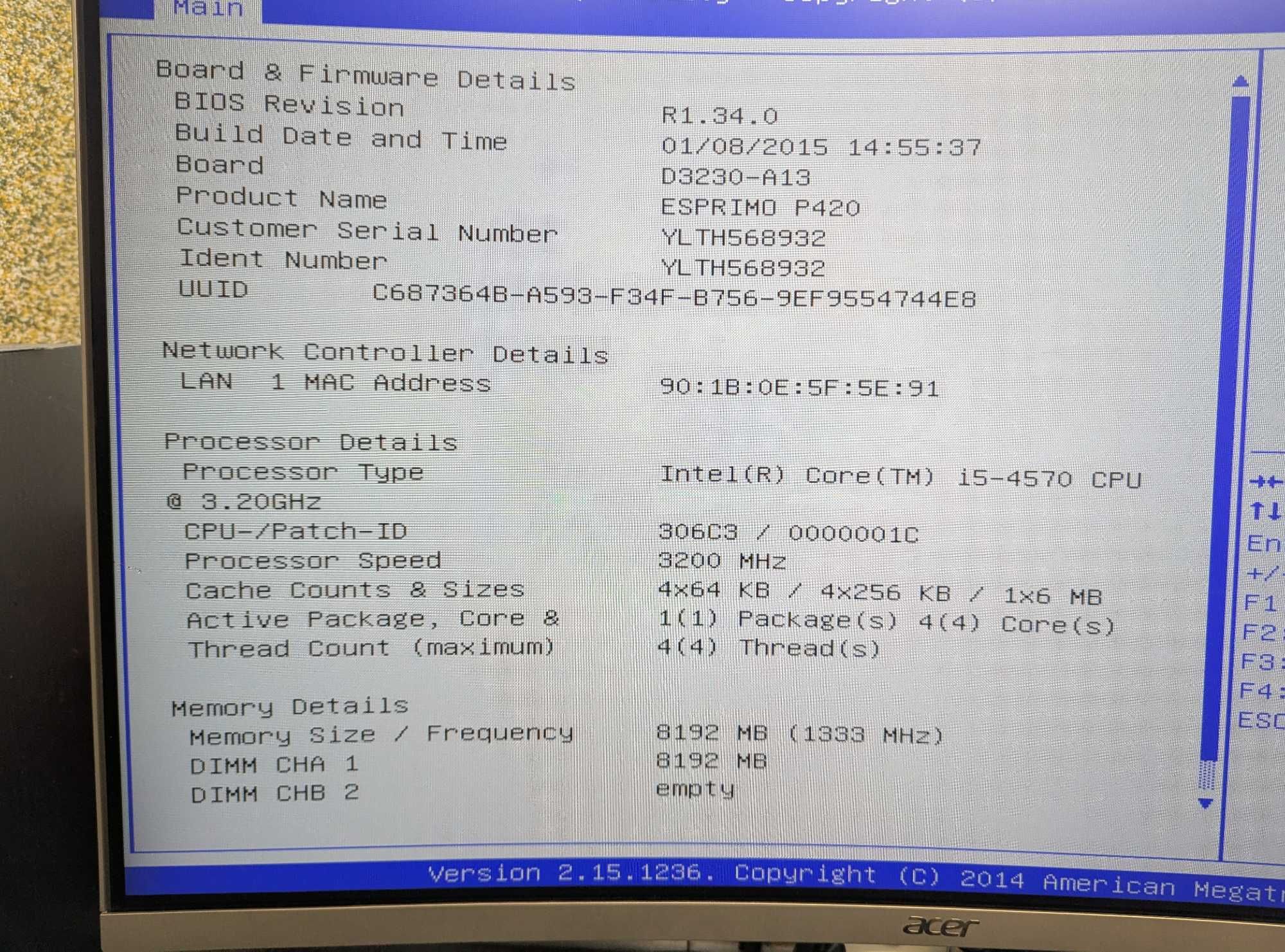 Системник Fujitsu. Intel i5-4570 \ DDR3 8Gb