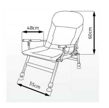 Fotel F5R karpiowy Elektrostatyk krzesło nowy na ryby dla wędkarzy