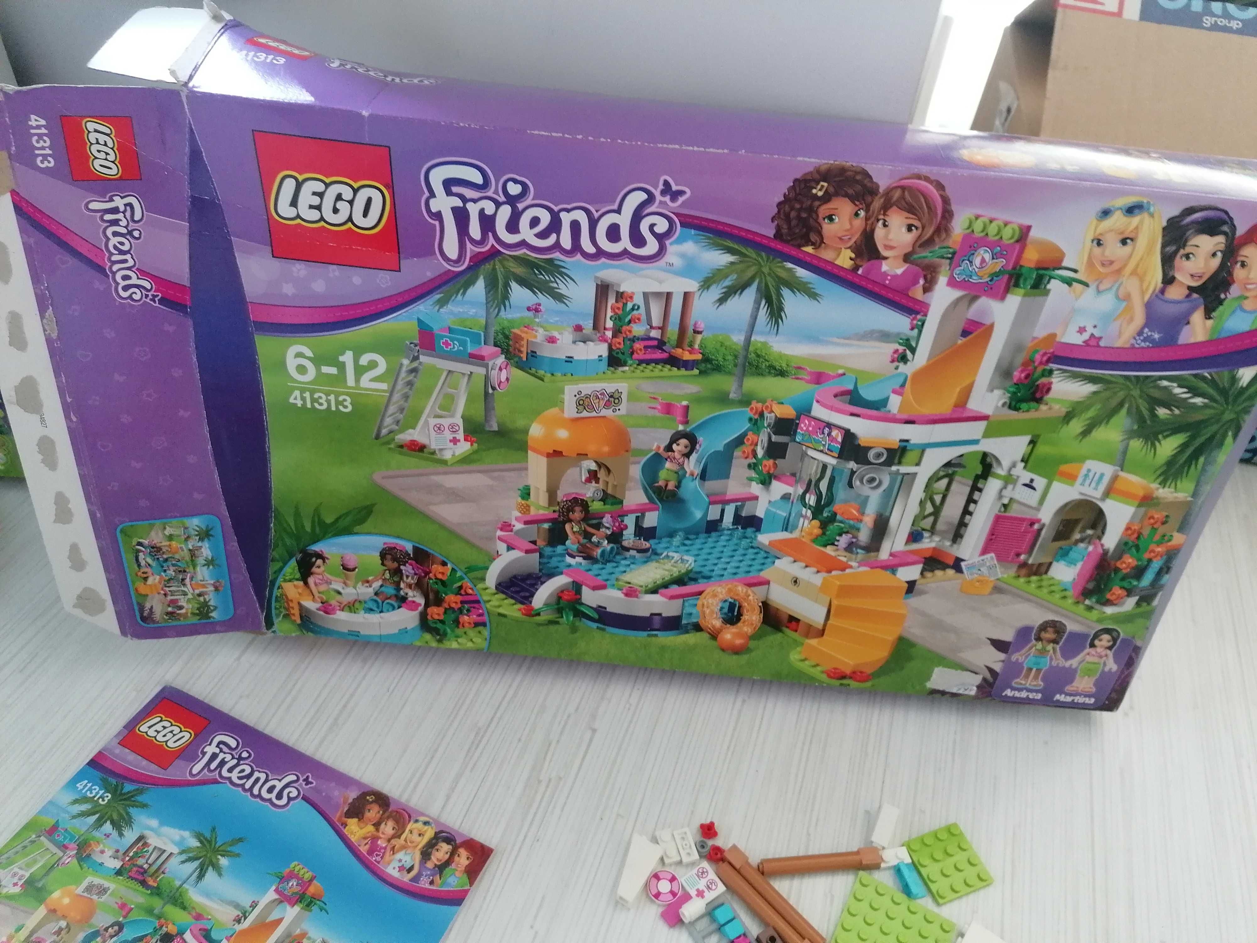 Lego 41130 kolejka, 41339 kemping, 41313 basen, 3315 dom + dodatki