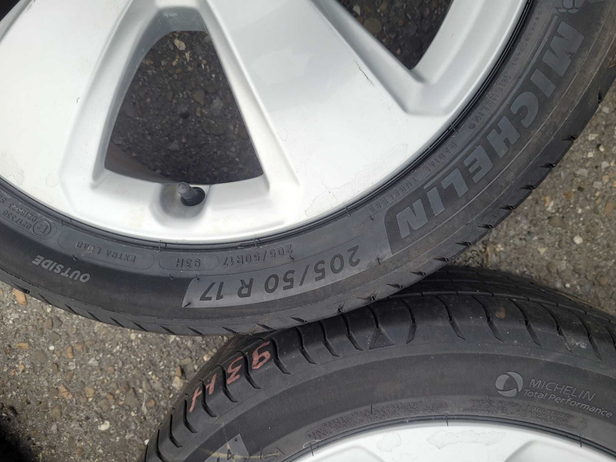 B004 koła letnie 205/50/17 michelin 93h et 48