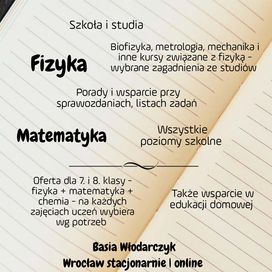 Fizyka/biofizyka - studia, szkoła/sprawozdania, zadania, nauka