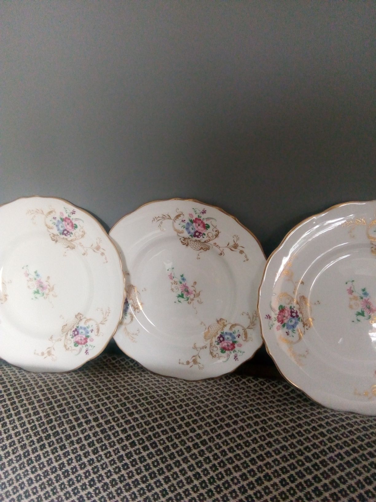 Talerze angielska porcelana