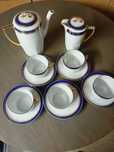 Porcelanowy komplet do kawy kawowy zestaw Czecho-Slovakia
