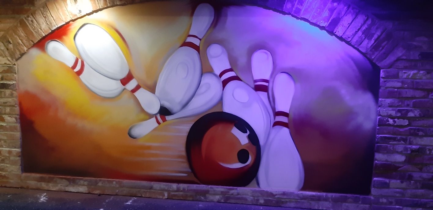 graffiti. malowanie murali , mural street art