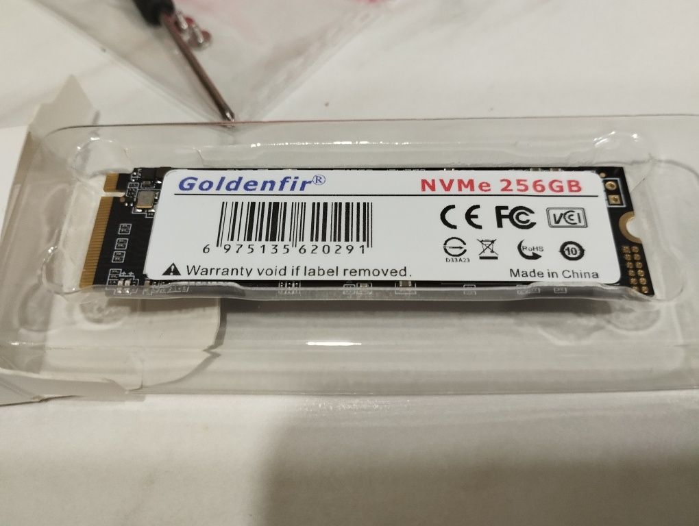 Новые SSD Goldenfir M.2 NVMe 256 Gb 2280 PCle 3×4