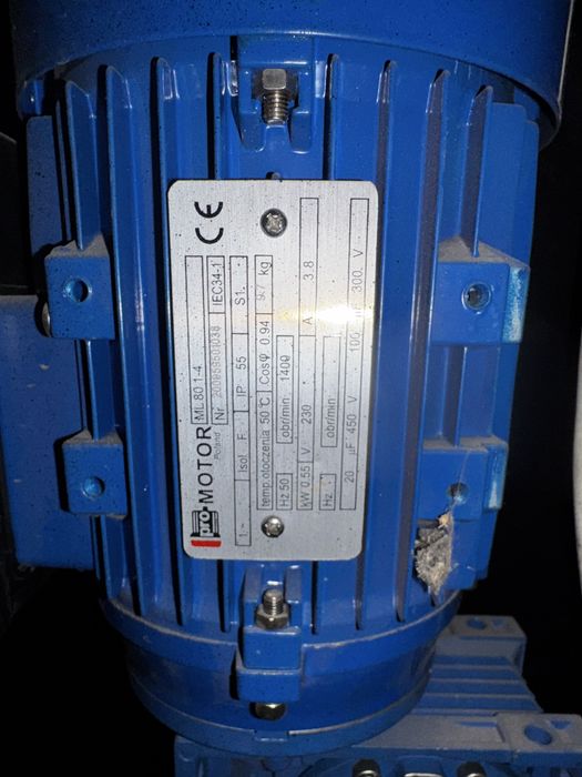 Промисловий вентилятор з редуктором і двигуном proMotor