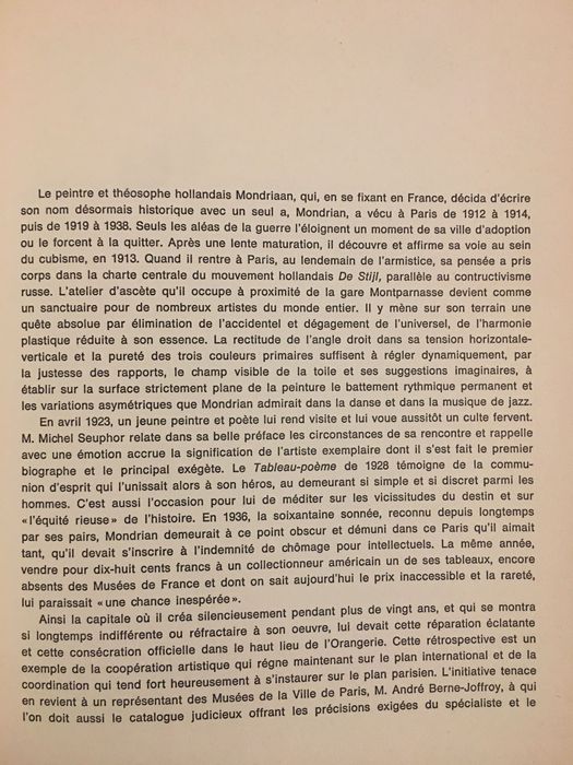 Mondrian / Introducción a la Pintura Española Actual