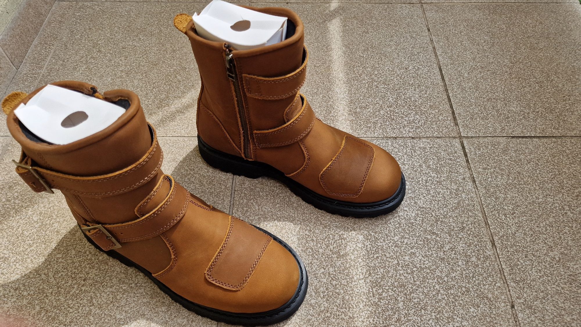 Buty na moto HIGHWAY 1 Chopper ,skóra, roz.42 długość wkładki 27,5 cm