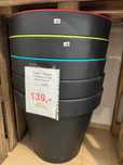Donica gigant xxxl duża czarna rant mix kolory 80 cm antracytowa