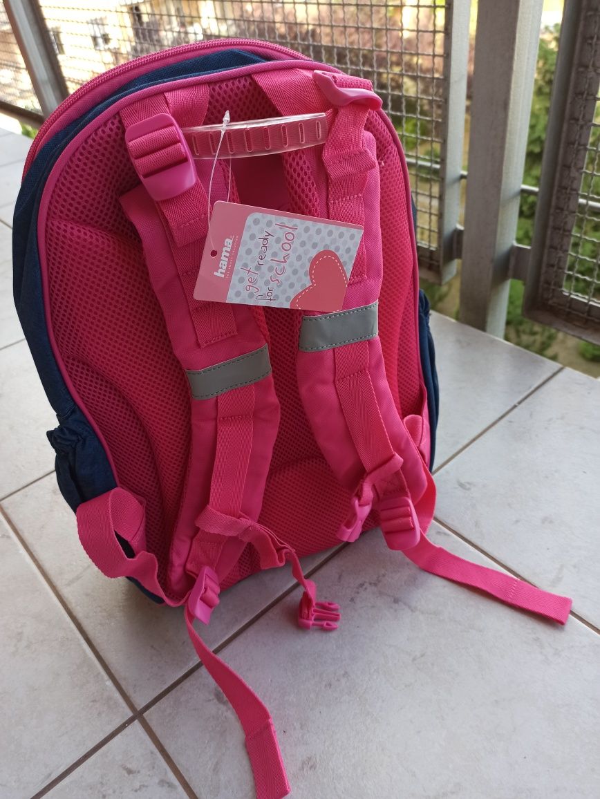 Plecak tornister szkolny dla dziewczynki nowy HAMA