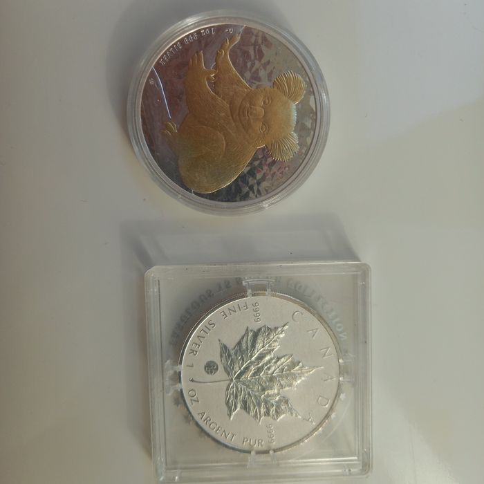 Монеты серебряные.