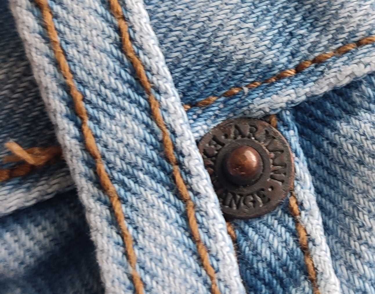 Armani szerokie spodnie jeansy męskie jasno niebieskie M
