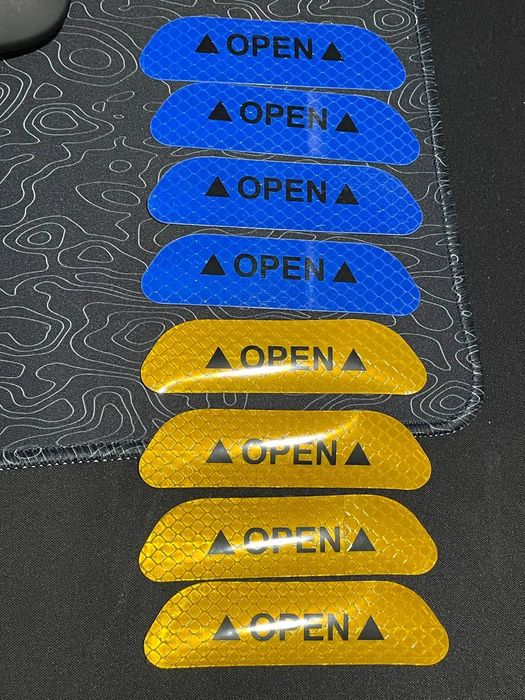 Світловідбиваючі наліпки 4 шт. Світловідбивні наклейки 4 шт.