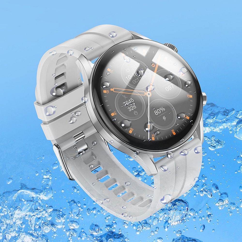 EOL Smartwatch Hoco 1,39" TFT IP67 z funkcją rozmowy Y7 PRO srebrny