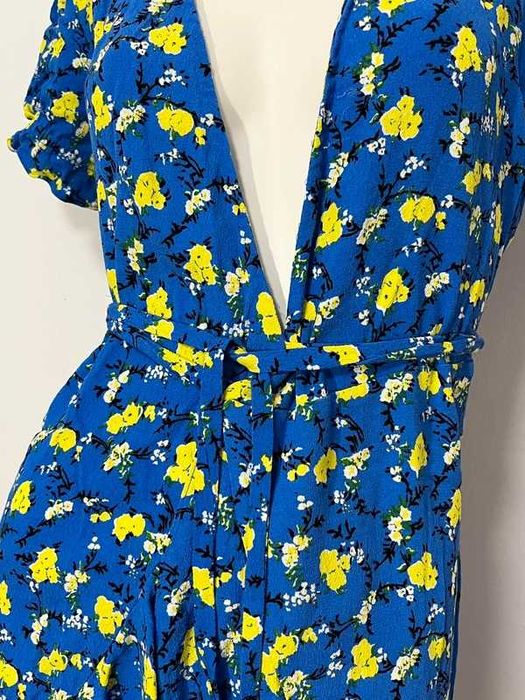 Diane von Furstenberg Kwiecista Wiskozowa Sukienka